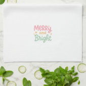 Niedliche Farbenfrohe Weihnachten Geschirrtuch (Gefaltet)