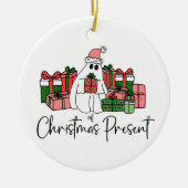 Niedliche Farbenfrohe Weihnachten Keramik Ornament (Vorne)