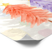 Niedliche Farbenfrohe Weihnachtsdekoration im Kind Poster (Ecke)