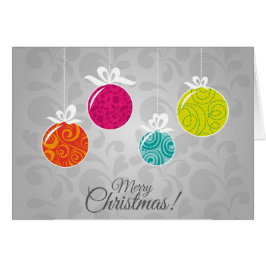 Niedliche, farbenfrohe Weihnachtsdekorationen