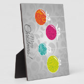 Niedliche, farbenfrohe Weihnachtsdekorationen Fotoplatte (Seite)