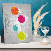 Niedliche, farbenfrohe Weihnachtsdekorationen Fotoplatte (Seite)