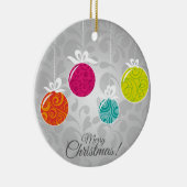 Niedliche, farbenfrohe Weihnachtsdekorationen Keramik Ornament (Rechts)