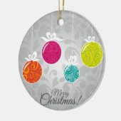 Niedliche, farbenfrohe Weihnachtsdekorationen Keramik Ornament (Links)