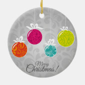 Niedliche, farbenfrohe Weihnachtsdekorationen Keramik Ornament (Hinten)