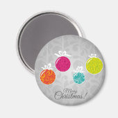 Niedliche, farbenfrohe Weihnachtsdekorationen Magnet (Vorderseite/Rückseite)