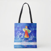 Niedliche Farbenfrohe Weihnachtsfeier Angel Wasser Tasche (Vorderseite)