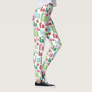 Niedliche, farbenfrohe Weihnachtsfeiertage Leggings