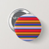 Niedliche, farbenfrohe Zauberstreifen Button (Vorne & Hinten)