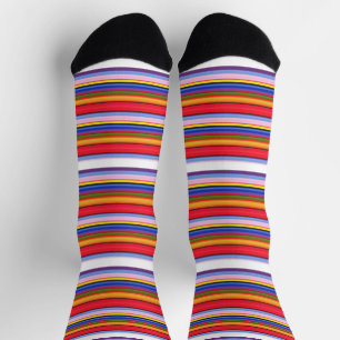 Niedliche, farbenfrohe Zauberstreifen Socken
