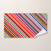 Niedliche farbenfrohe Zierstreifen Badhandtuch Set (Handtuch)