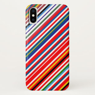 Niedliche farbenfrohe Zierstreifen Case-Mate iPhone Hülle