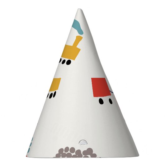 Niedliche, farbenfrohe Züge nahtlos. Partyhütchen (Rechts)