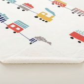 Niedliche, farbenfrohe Züge nahtlos. Sherpadecke (3/4)