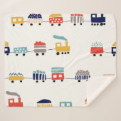 Niedliche, farbenfrohe Züge nahtlos. Sherpadecke (Vorderseite (Horizontal))