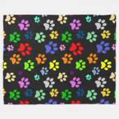 Niedliche Farbenpracht und lustiges Muster für Pet Fleecedecke (Vorderseite (Horizontal))