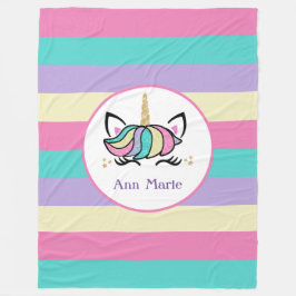 Niedliche Farbenspiel Fleecedecke