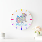 Niedliche Farbenspiel Große Wanduhr (Zuhause)