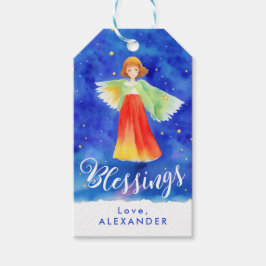 Niedliche Farbenspiele Segeln Engel Weihnachten Wa Geschenkanhänger