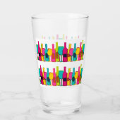 Niedliche Farbflaschen Glas (Rückseite)