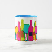 Niedliche Farbflaschen Tasse (Zentrum)