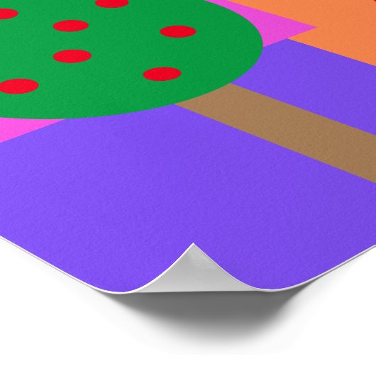 Niedliche Farbformplakate Poster (Ecke)