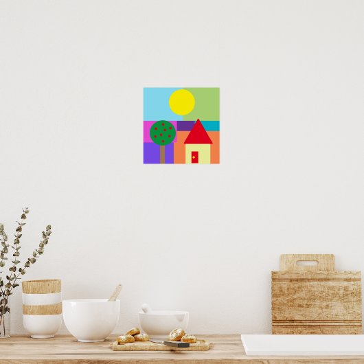 Niedliche Farbformplakate Poster (Küche)