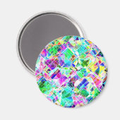 Niedliche Farbfragmente Magnet (Vorderseite/Rückseite)