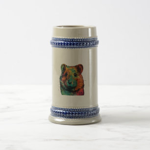 niedliche Farbgestaltung Vollhamster Art Design Bierglas
