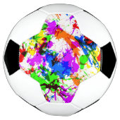 Niedliche Farbgestaltung von Spritzern Fußball (Gedreht)