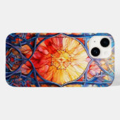 Niedliche Farbglasfarbe Case-Mate iPhone Hülle (Rückseite (Horizontal))