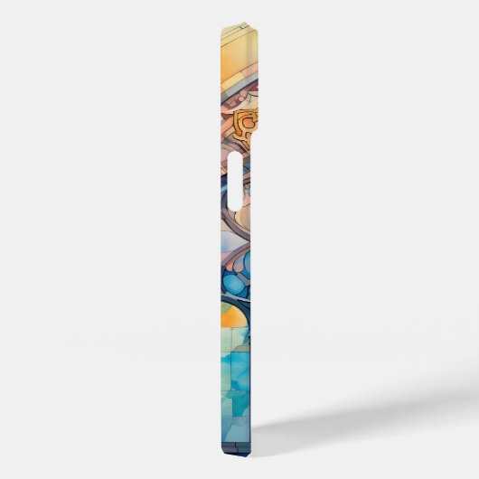 Niedliche Farbglasfarbe Case-Mate iPhone Hülle (Rückseite / Rechts)