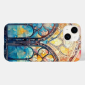 Niedliche Farbglasfarbe Case-Mate iPhone Hülle (Rückseite (Horizontal))