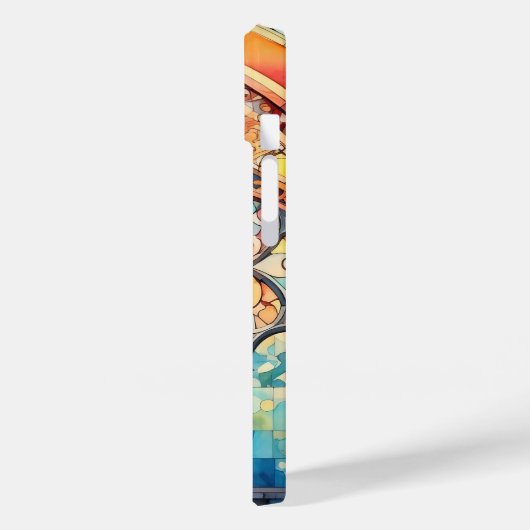 Niedliche Farbglasfarbe Case-Mate iPhone Hülle (Rückseite / Links)