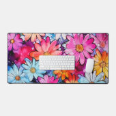 Niedliche Farbige Abstrakte Blume Illustration Schreibtischunterlage (Tastatur & Maus)