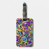 Niedliche, farbige abstrakte Lackierung iPad Luftk Gepäckanhänger (Rückseite vertikal)