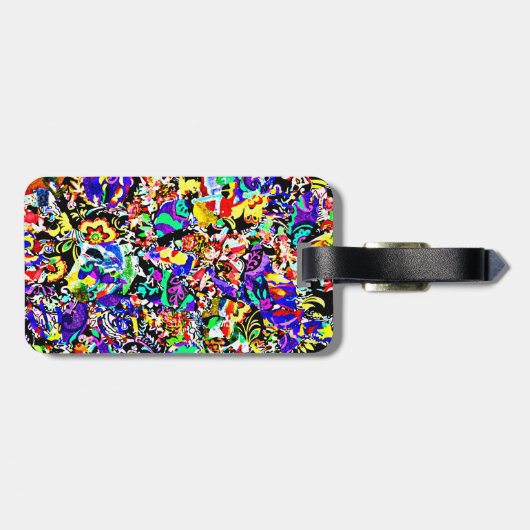 Niedliche, farbige abstrakte Lackierung iPad Luftk Gepäckanhänger (Rückseite horizontal)