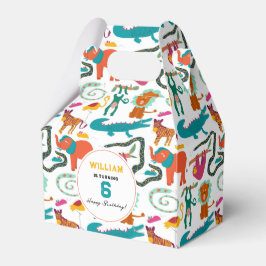 Niedliche Farbige Abstrakte Tiere Kindergeburtstag Geschenkschachtel