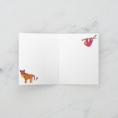 Niedliche Farbige Abstrakte Tiere Kindermuster Karte (Innenseite)