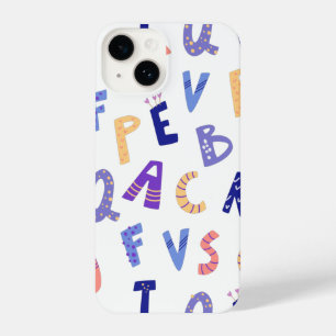Niedliche farbige Alphabete iPhone 14 Hülle