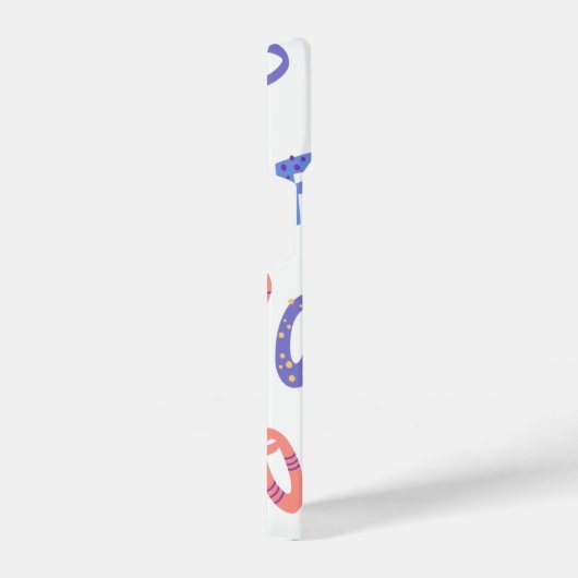 Niedliche farbige Alphabete iPhone Hülle (Rechte Seite)