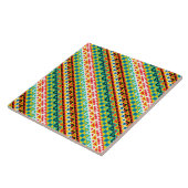 Niedliche, farbige Aztec-Muster Fliese (Seite)