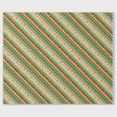 Niedliche, farbige Aztec-Muster Geschenkpapier (Flach)