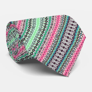 Niedliche, farbige Aztec-Muster Krawatte