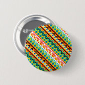 Niedliche, farbige Aztec-Muster-Papiertasse Button (Vorne & Hinten)