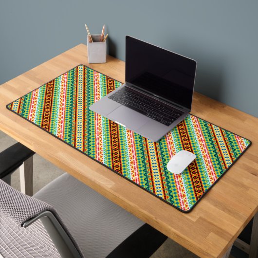 Niedliche, farbige Aztec-Muster-Papiertasse Schreibtischunterlage (Büro 2)