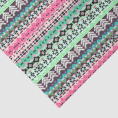 Niedliche, farbige Aztec-Muster Seidenpapier (Ausschnitt)
