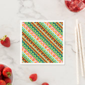Niedliche, farbige Aztec-Muster Serviette (Beispiel)