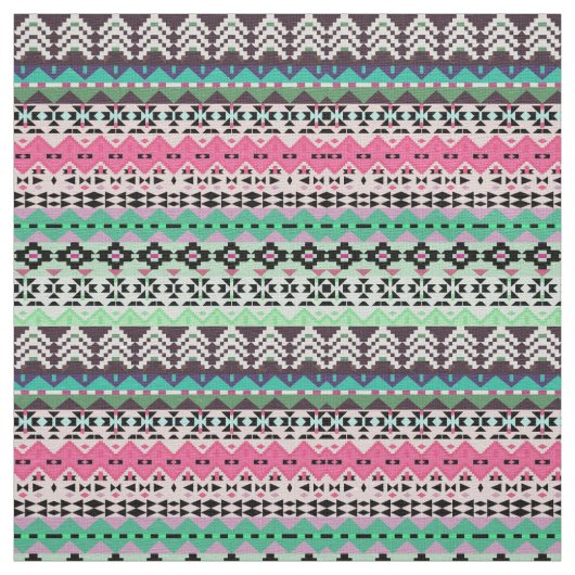 Niedliche, farbige Aztec-Muster Stoff (Muster)