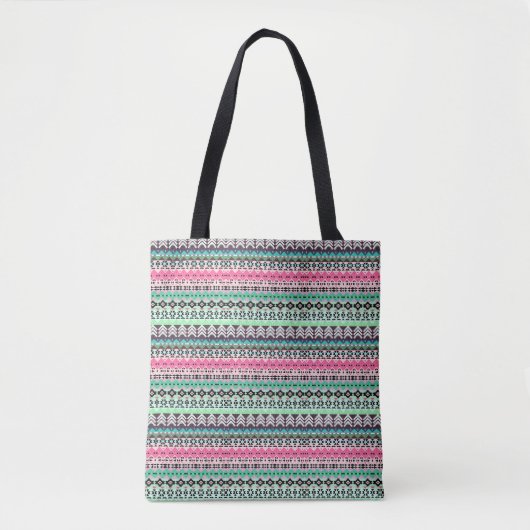 Niedliche, farbige Aztec-Muster Tasche (Vorderseite)